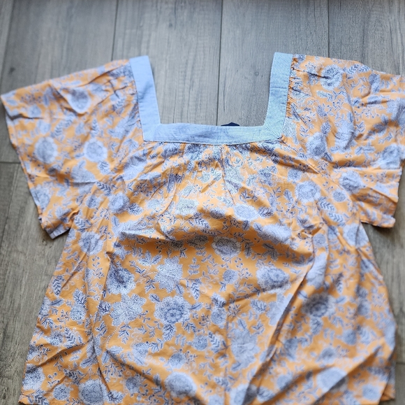 NWT Nautica Square Neck Floral Printed Women's Shirt - Picture 6 of 6